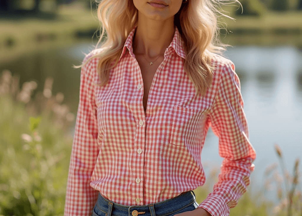 Pink and white woven-dyed gingham cotton fabric | Rosetta