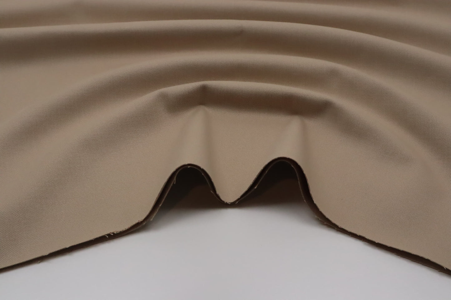 Tissu coton légèrement extensible beige