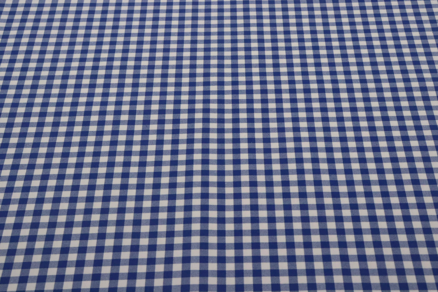 Tissu coton épais vichy tissé-teint bleu | Bleu Montmartre