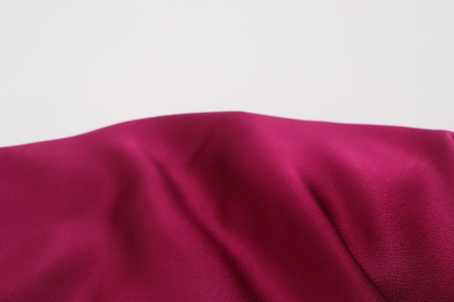 Purple rayon and polyester fabric with satin backing