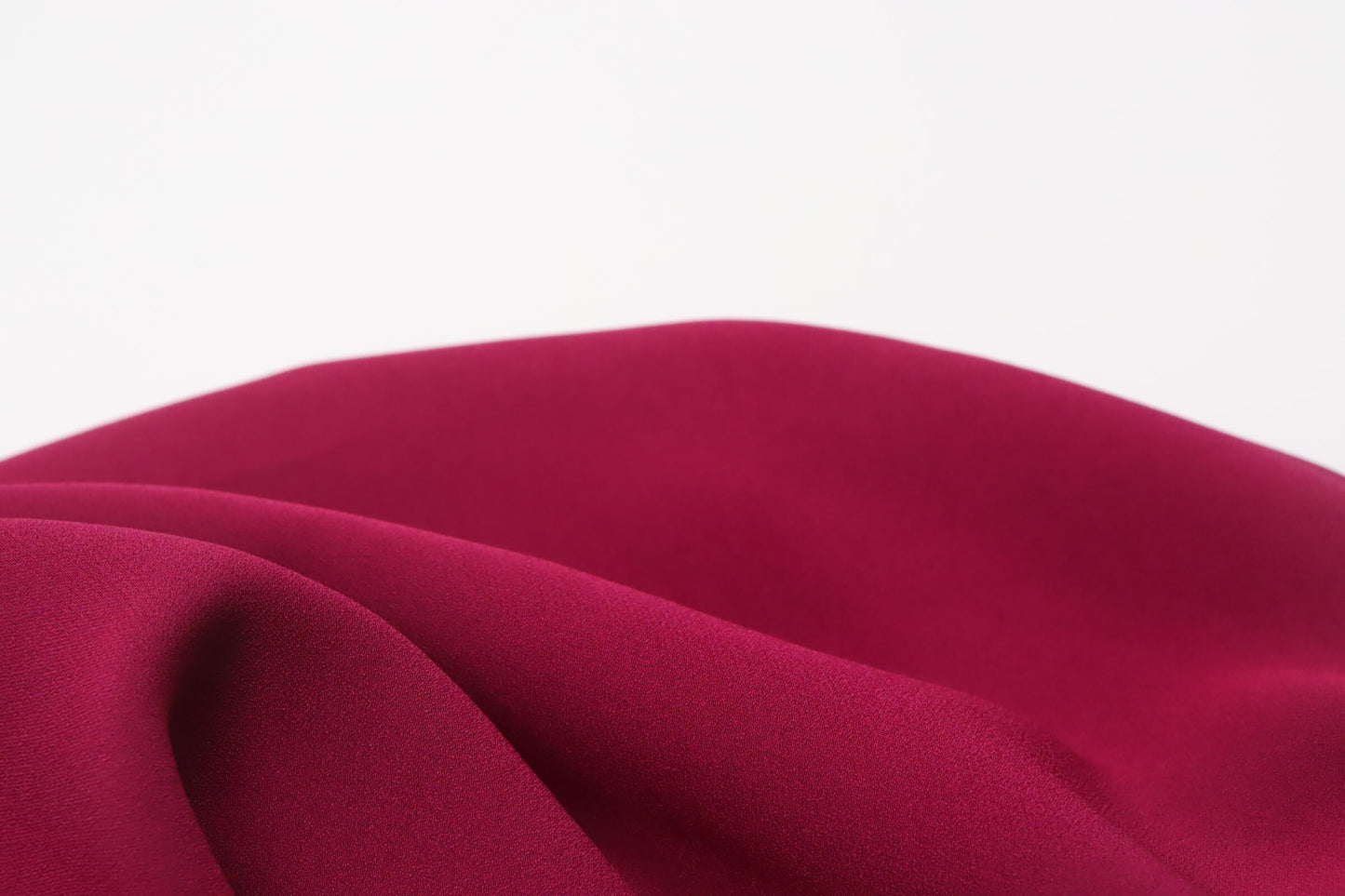 Purple rayon and polyester fabric with satin backing