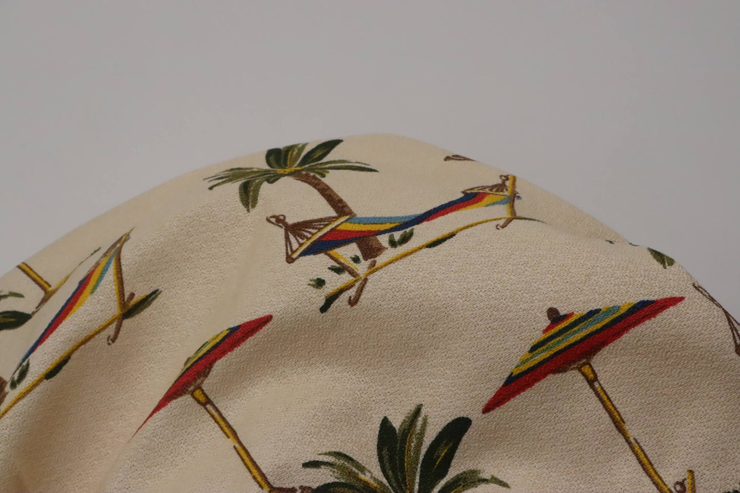 Japanese cotton fabric with palm tree and hammock print