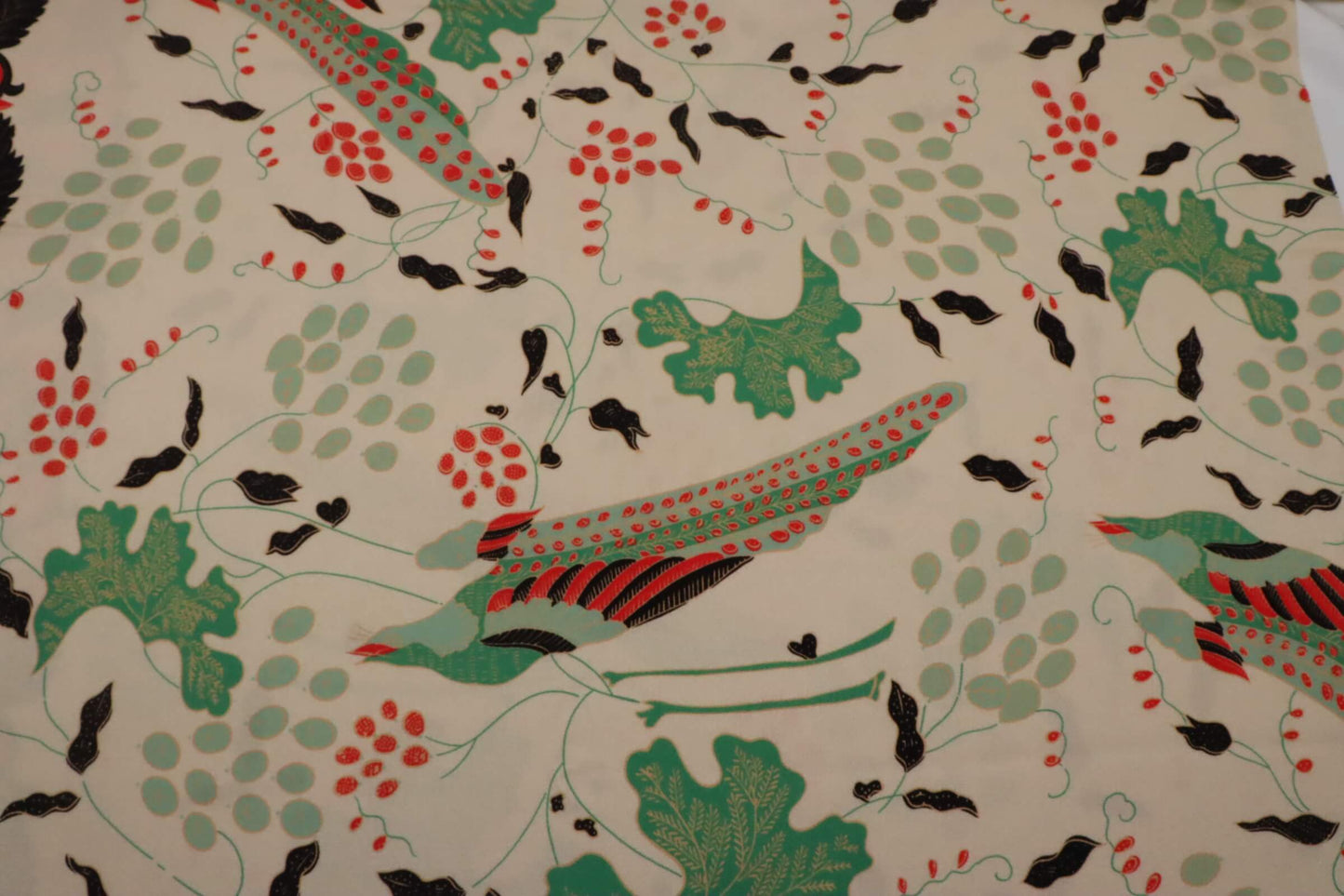 Tissu crêpe de viscose inspiration japonaise imprimé exclusif | Paravent de Kyoto