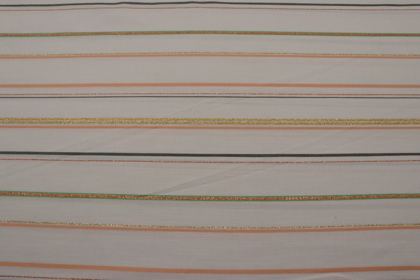 Tissu voile de coton rayé multicolore | Fête Foraine - Coupon de 2,3 mètres