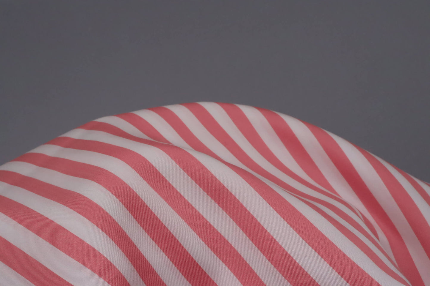 Tissu sergé de coton rayé rose et blanc | Rose Cabana - Coupon de 3 mètres