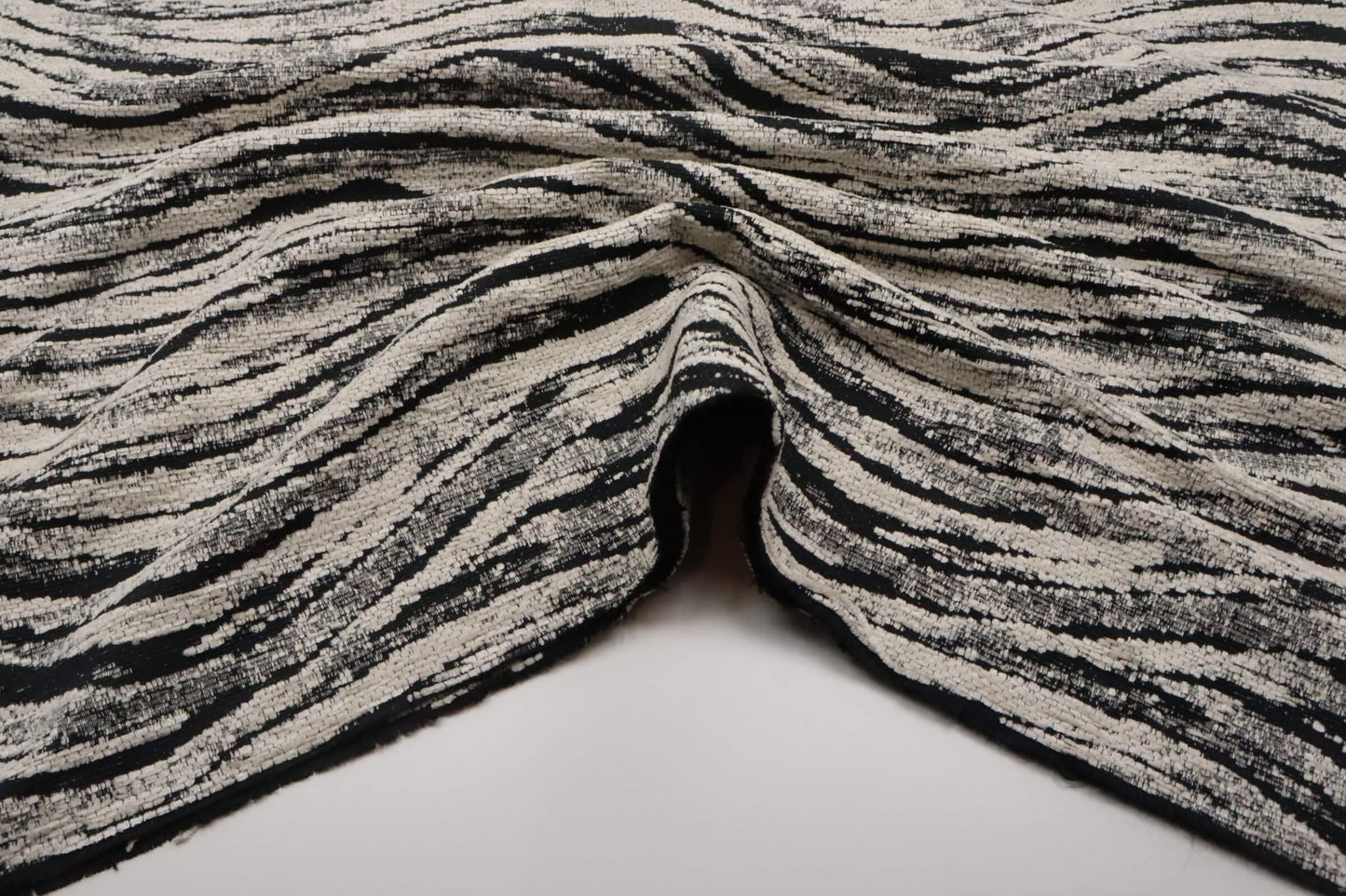 Tissu lainage Zèbre graphique