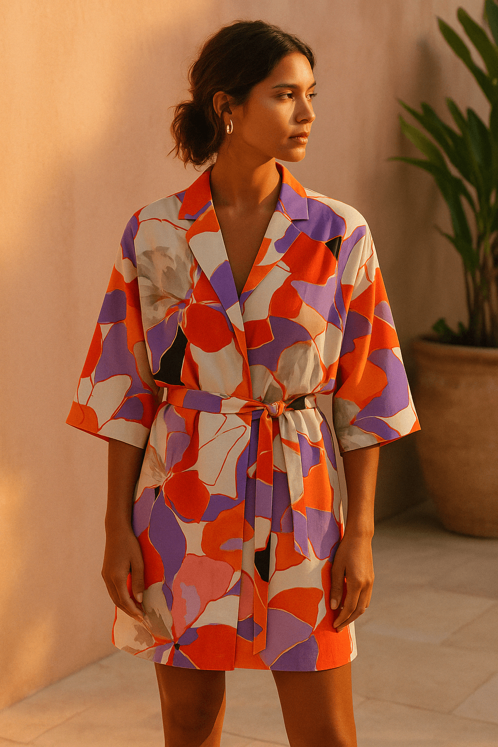 Designer printed cotton satin fabric | Free Pigments