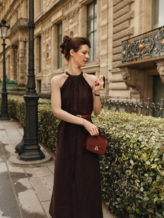 Tissu pur lin | Terre de Chocolat