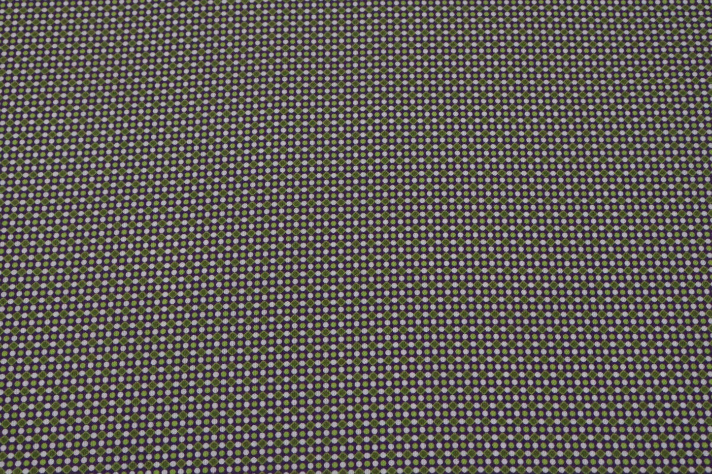 Green and purple printed cotton poplin fabric | Verde Antico