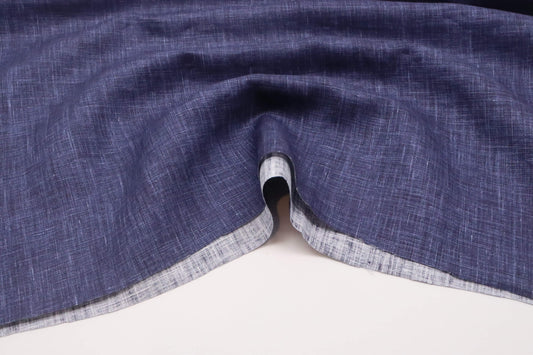 Tissu 100% lin lavé | Bleu d’Éleusis