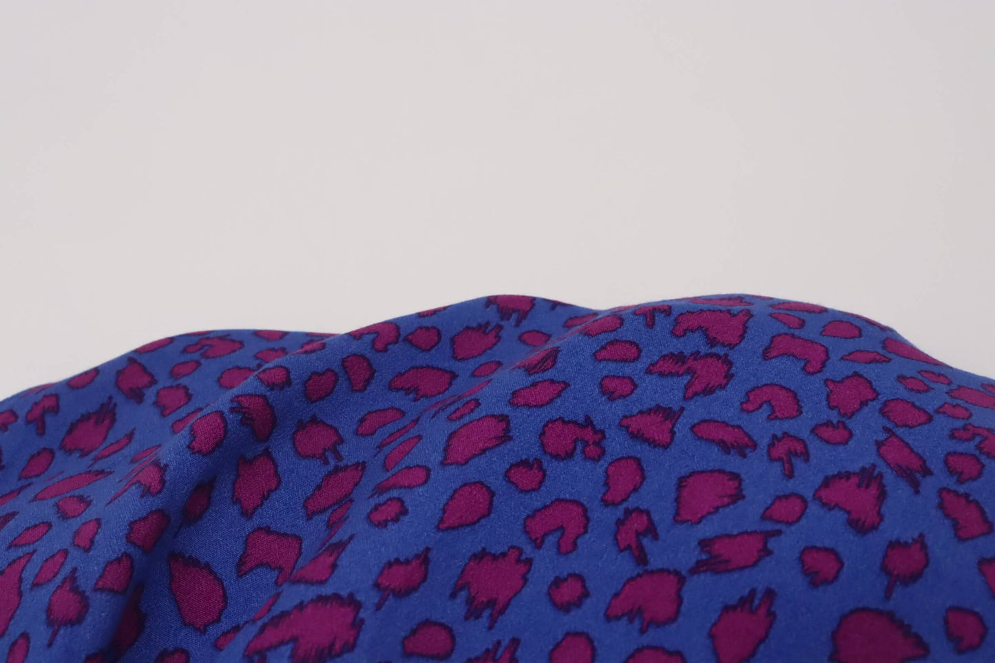 Leopard print viscose crepe fabric | Indigo Fawn