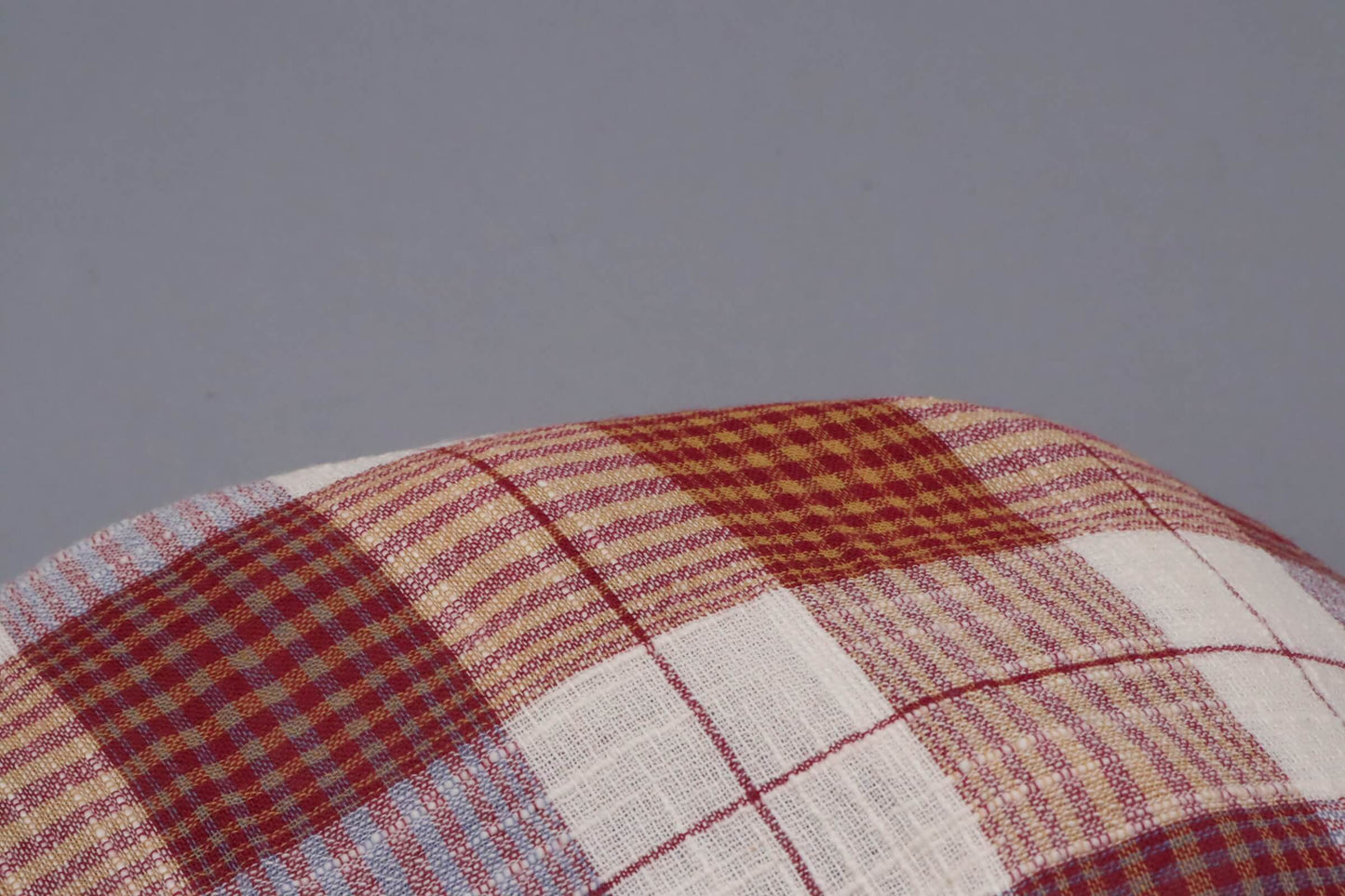 Toile de coton effet tramé – Carreaux tartan en teintes chaudes | Cachou