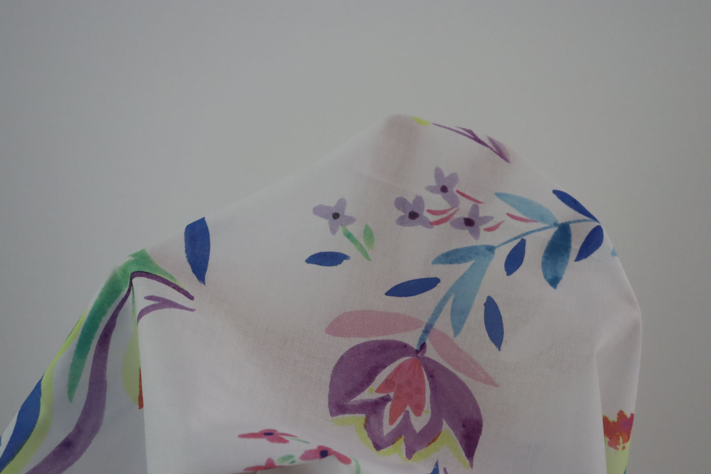 Tissu popeline de coton | Imprimé multicolore
