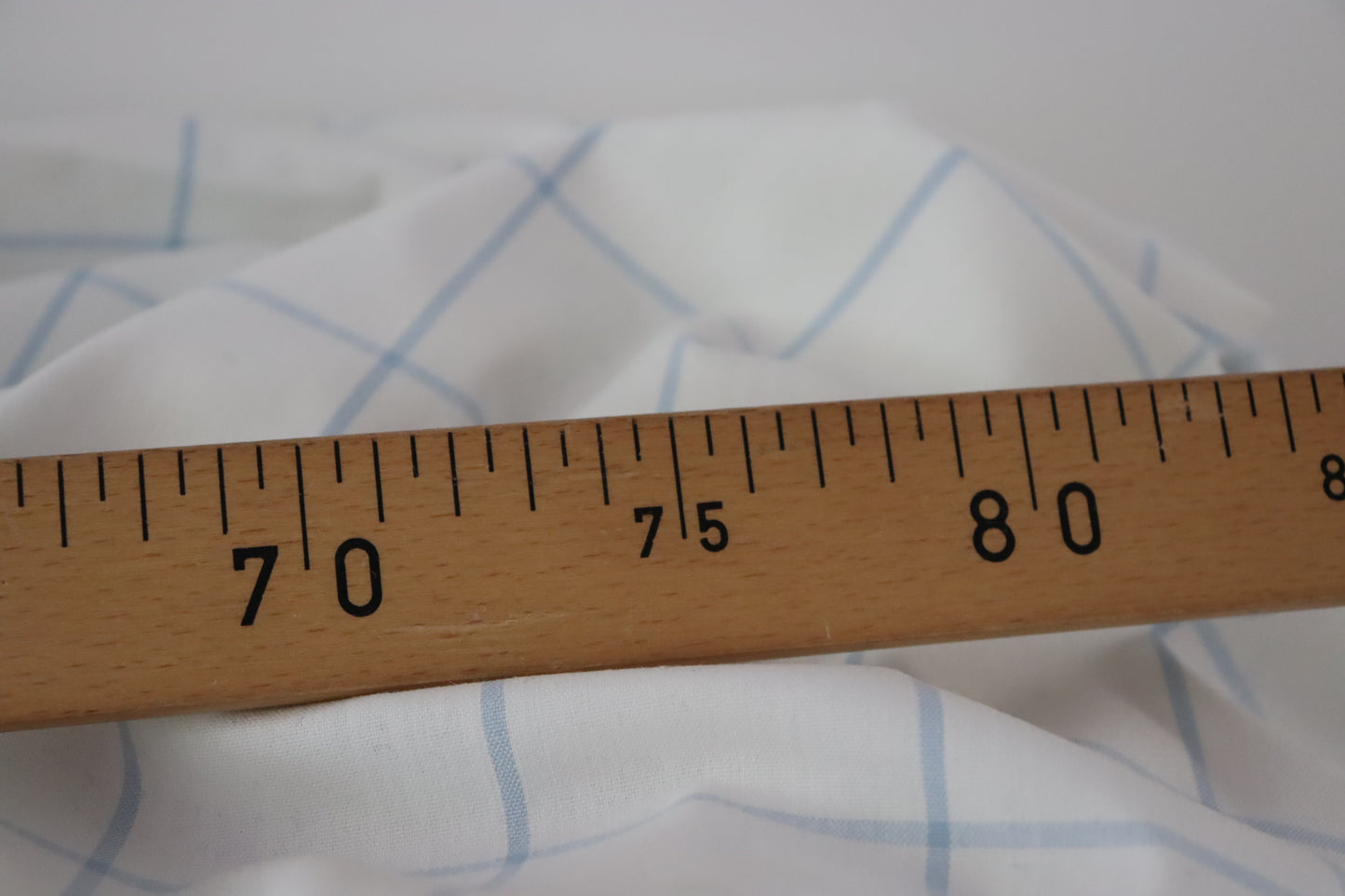 Tissu coton | Carreaux bleus fond blanc