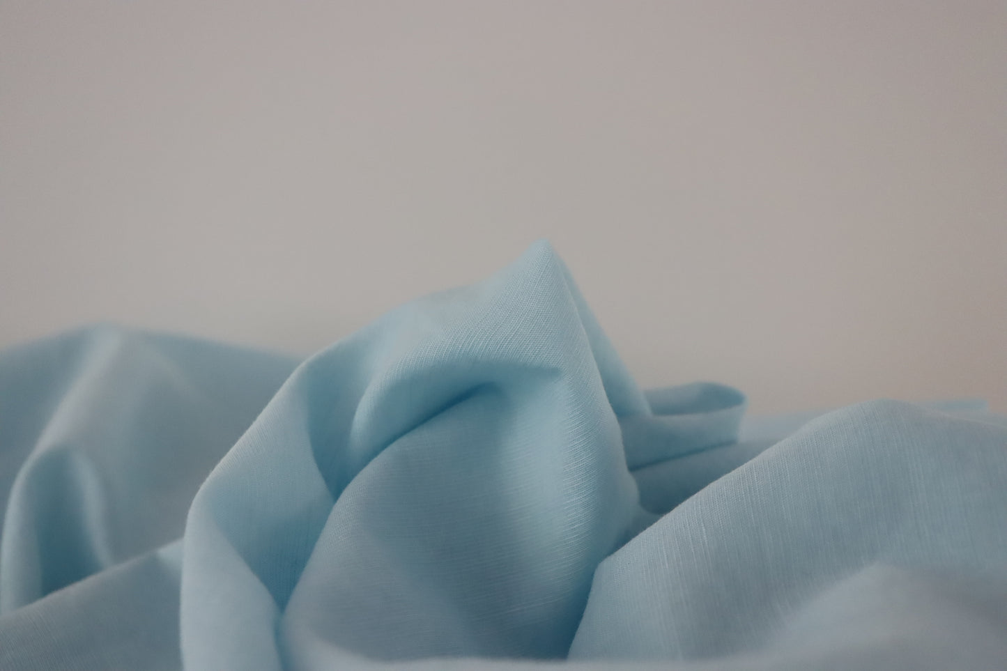 tissu lin et coton bleu 