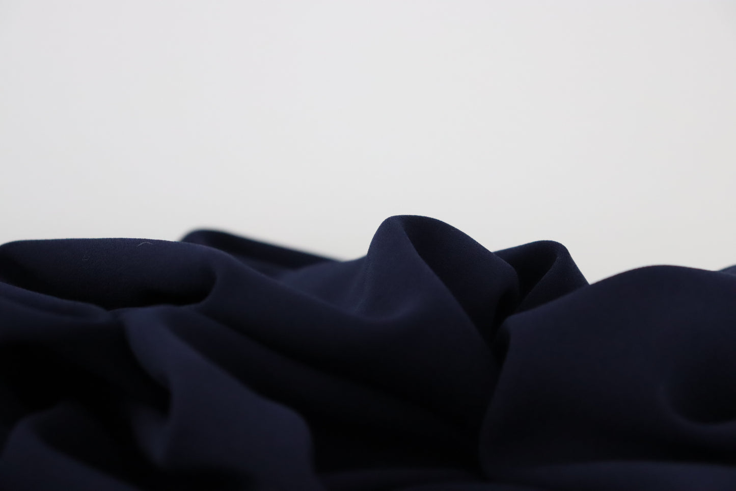 Tissu crêpe uni | Bleu marine