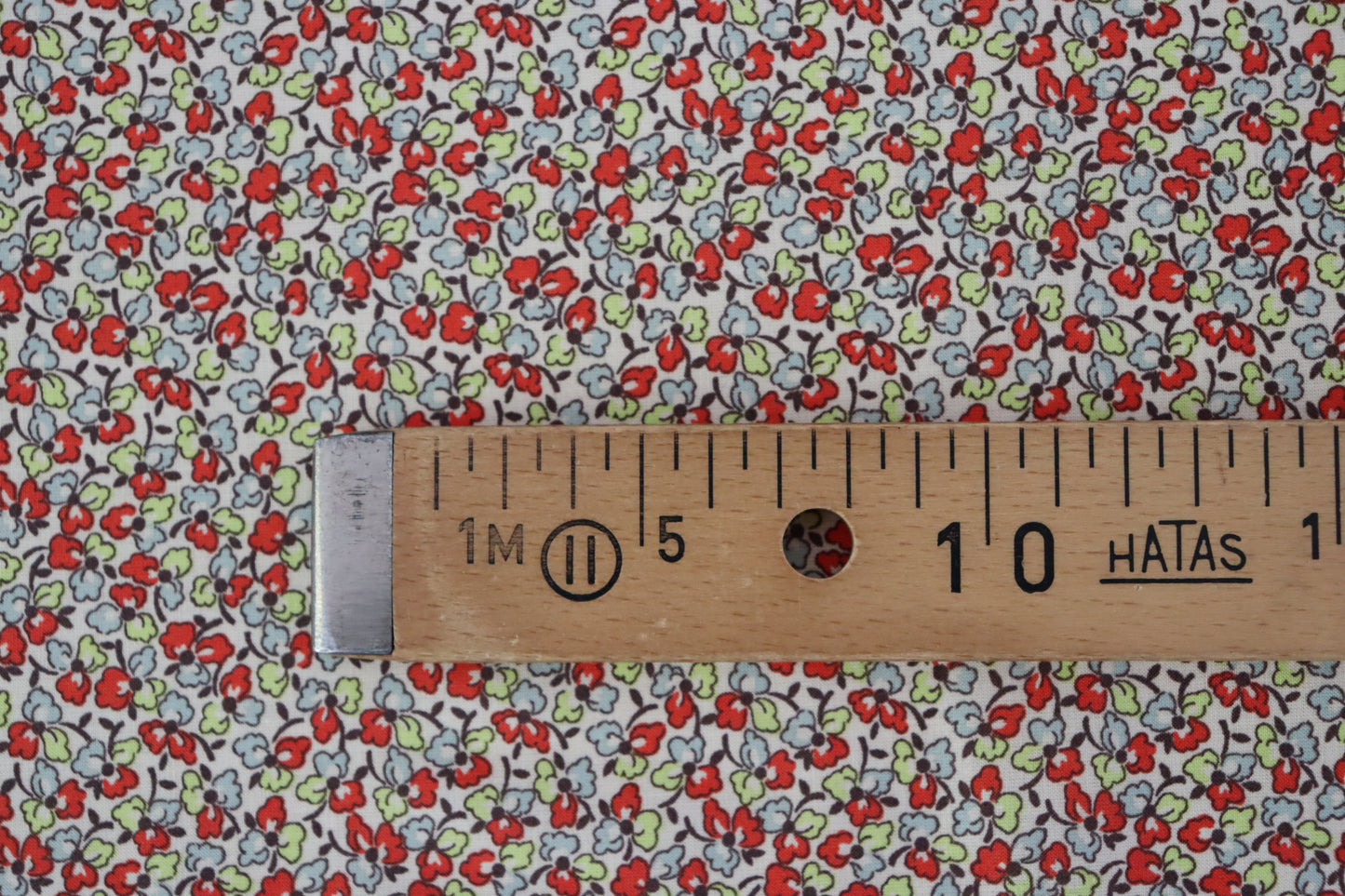 Tissu coton | Imprimé fleuris fond écru