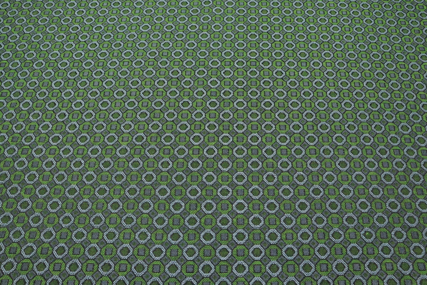 Tissu jacquard vert | Métal Végétal