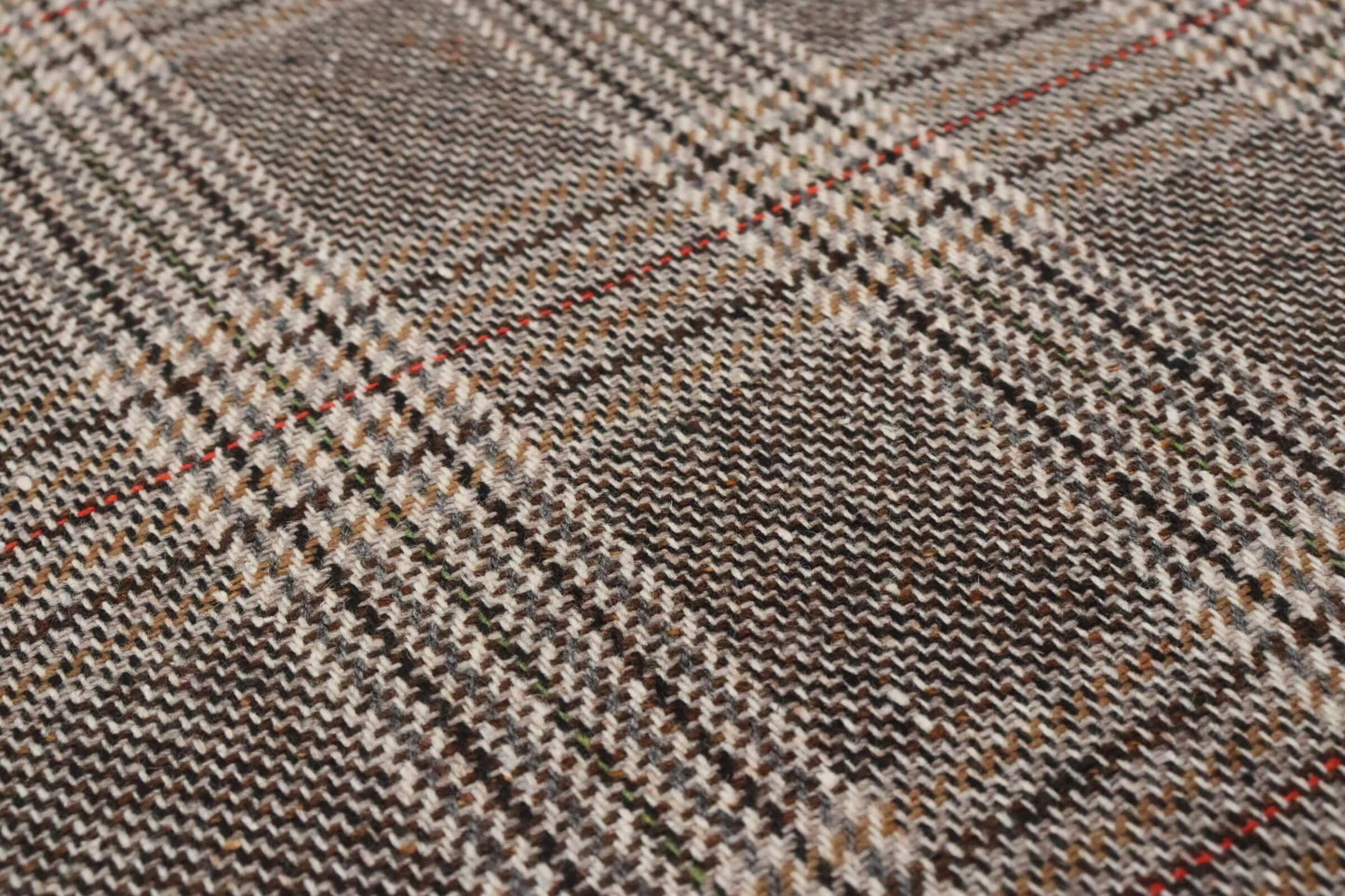 Tissu lainage prince de galles beige | Mosaïque d'Automne