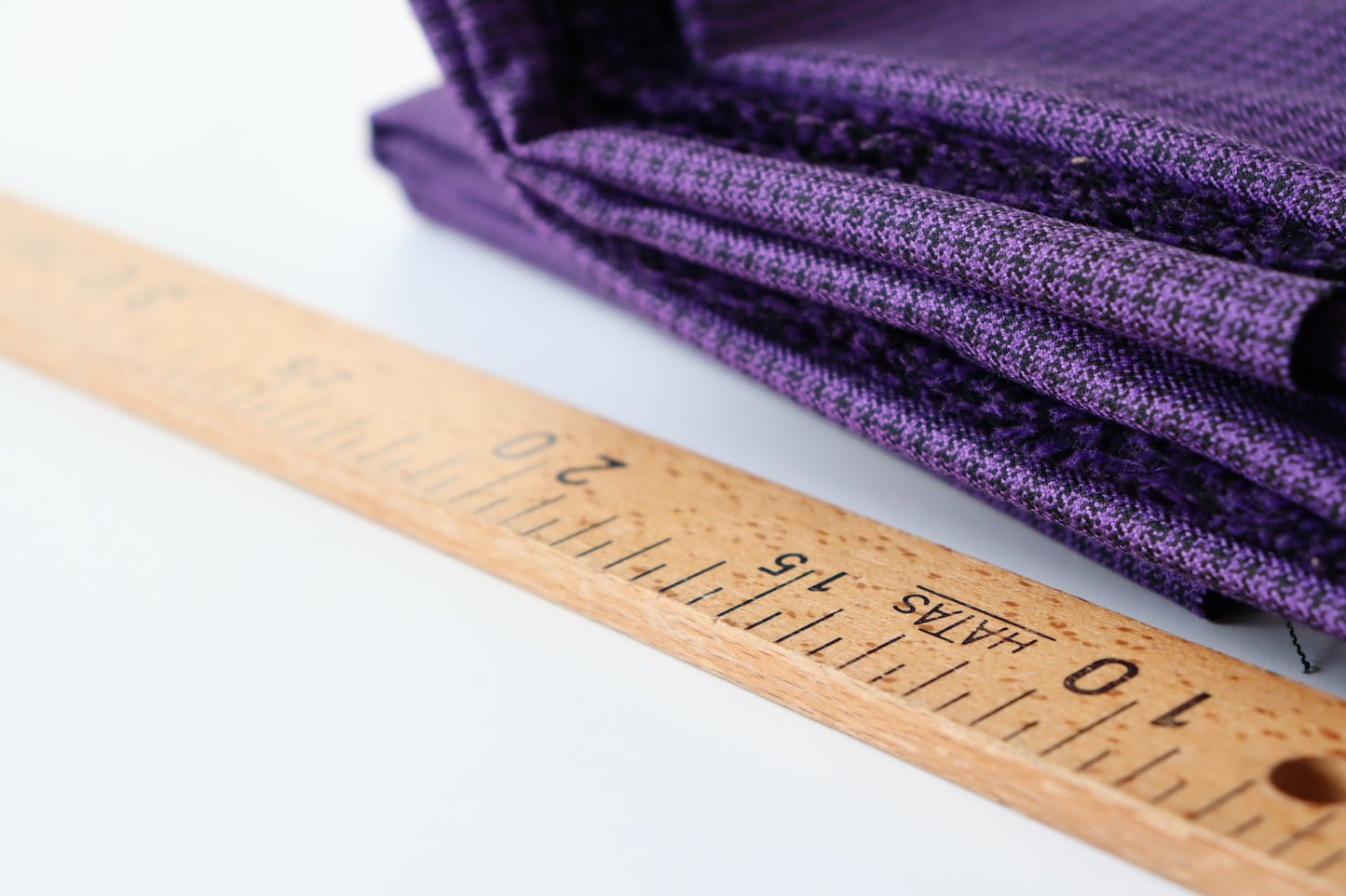 Tissu Tweed pied de poule violet