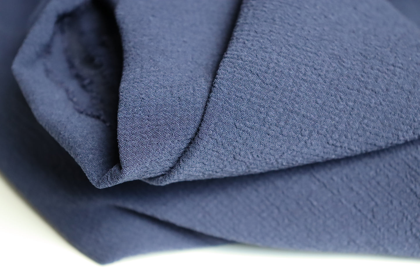 Tissu crêpe texturé - Bleu marine