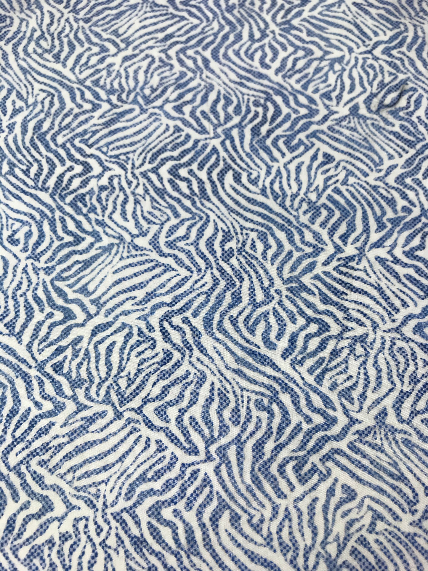 Tissu coton bleu | Léo