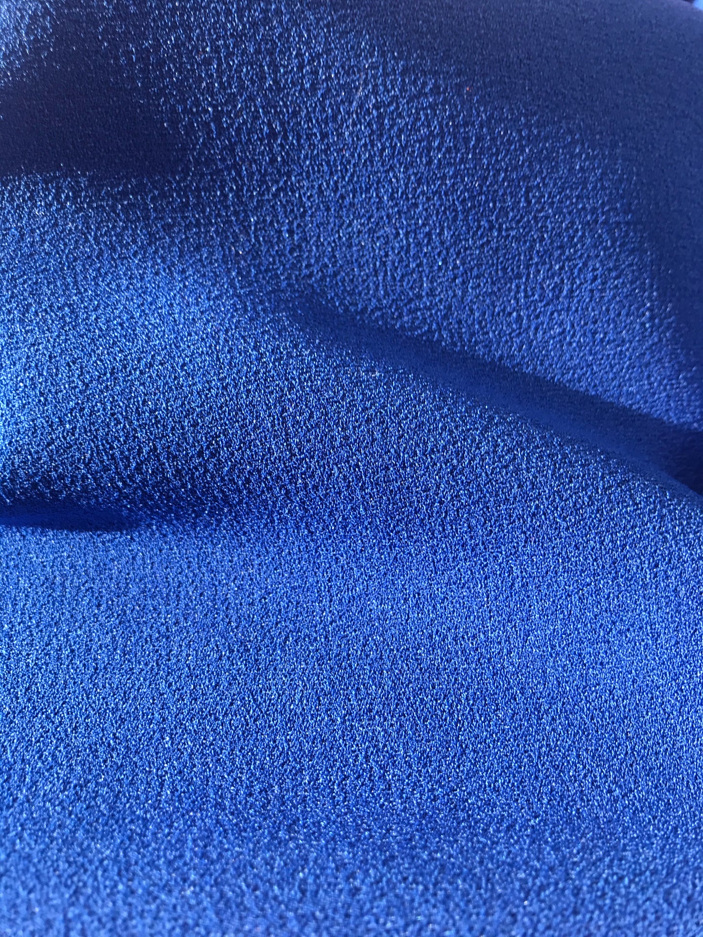 Tissu crêpe - Bleu Royal