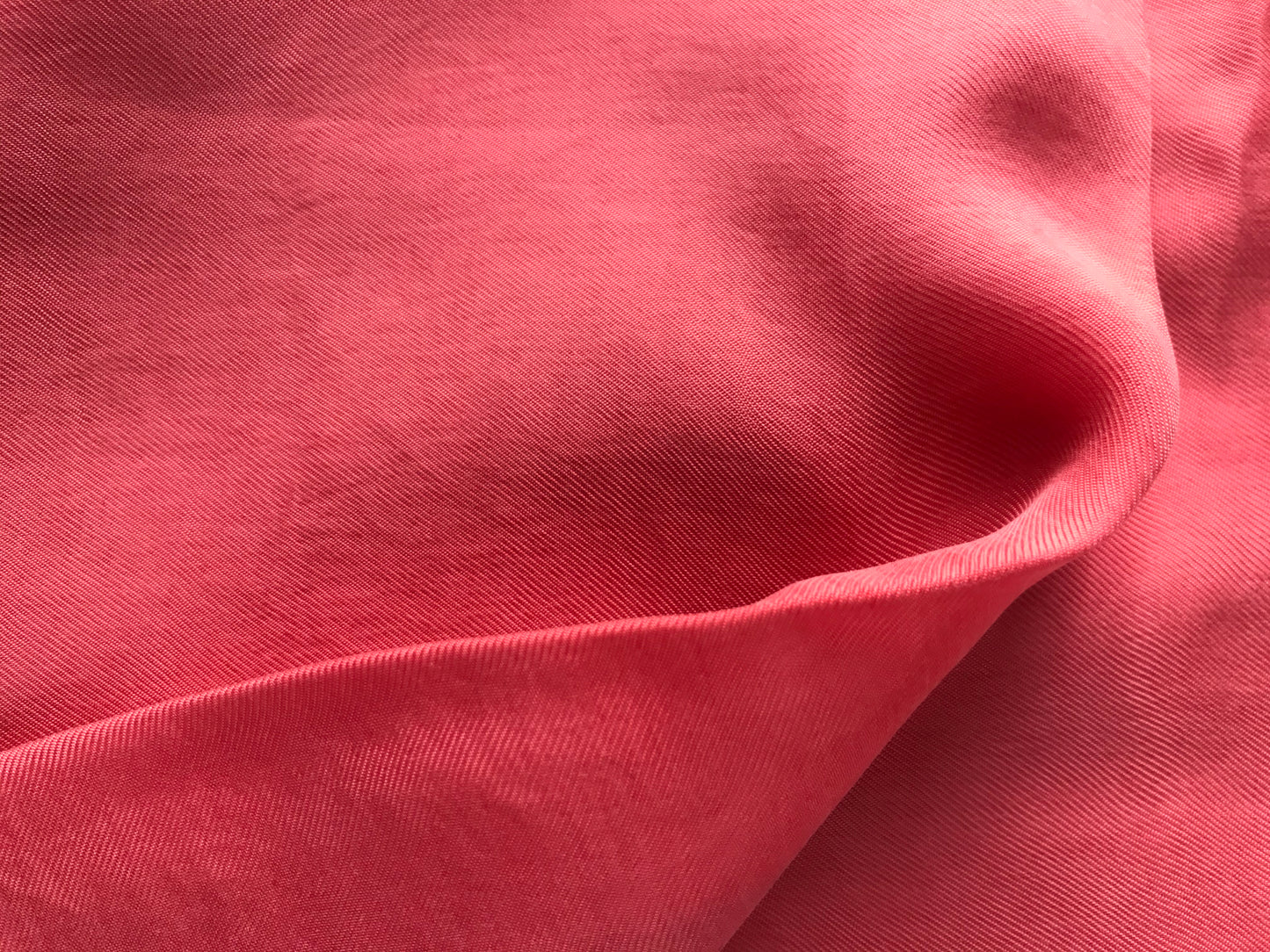 Tissu cupro uni - Rouge
