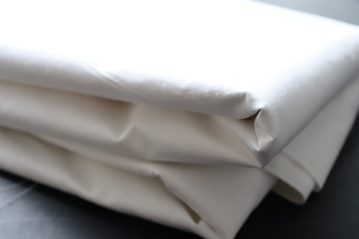 Tissu coton bambou blanc pur mercerisé en 280 cm