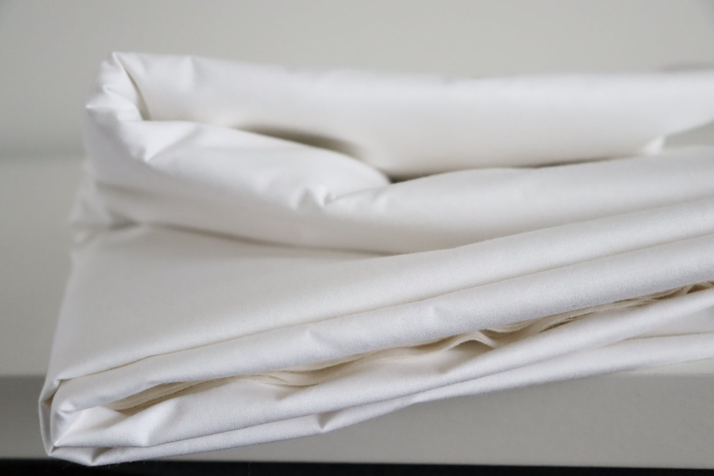 Tissu coton bambou blanc pur mercerisé en 280 cm
