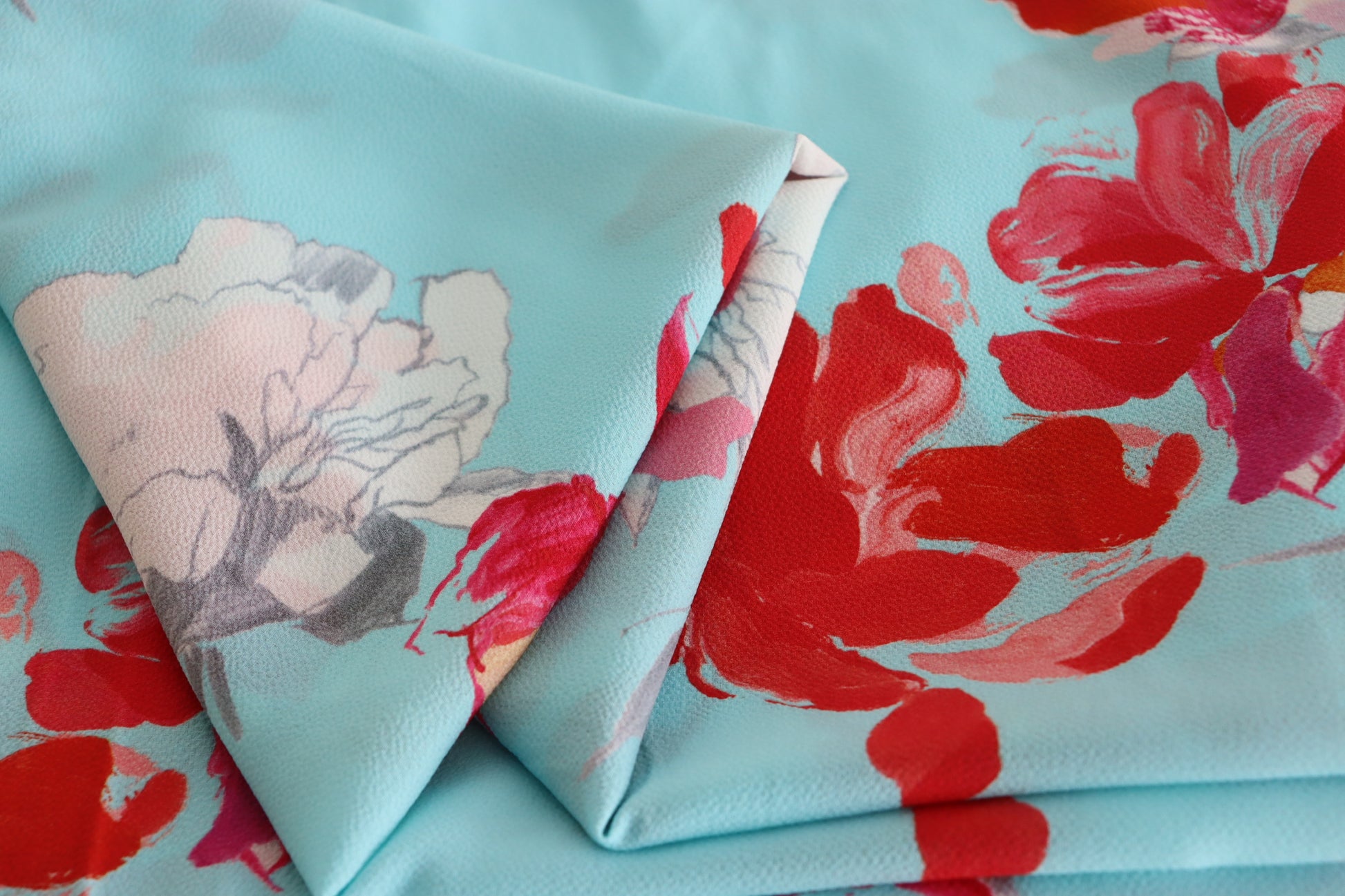 Tissu Polyester imprimé floral 