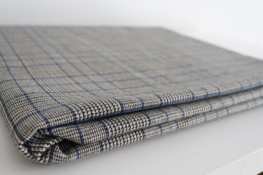 Tissu laine mélangée | Agathe Prince de Galles Tartan