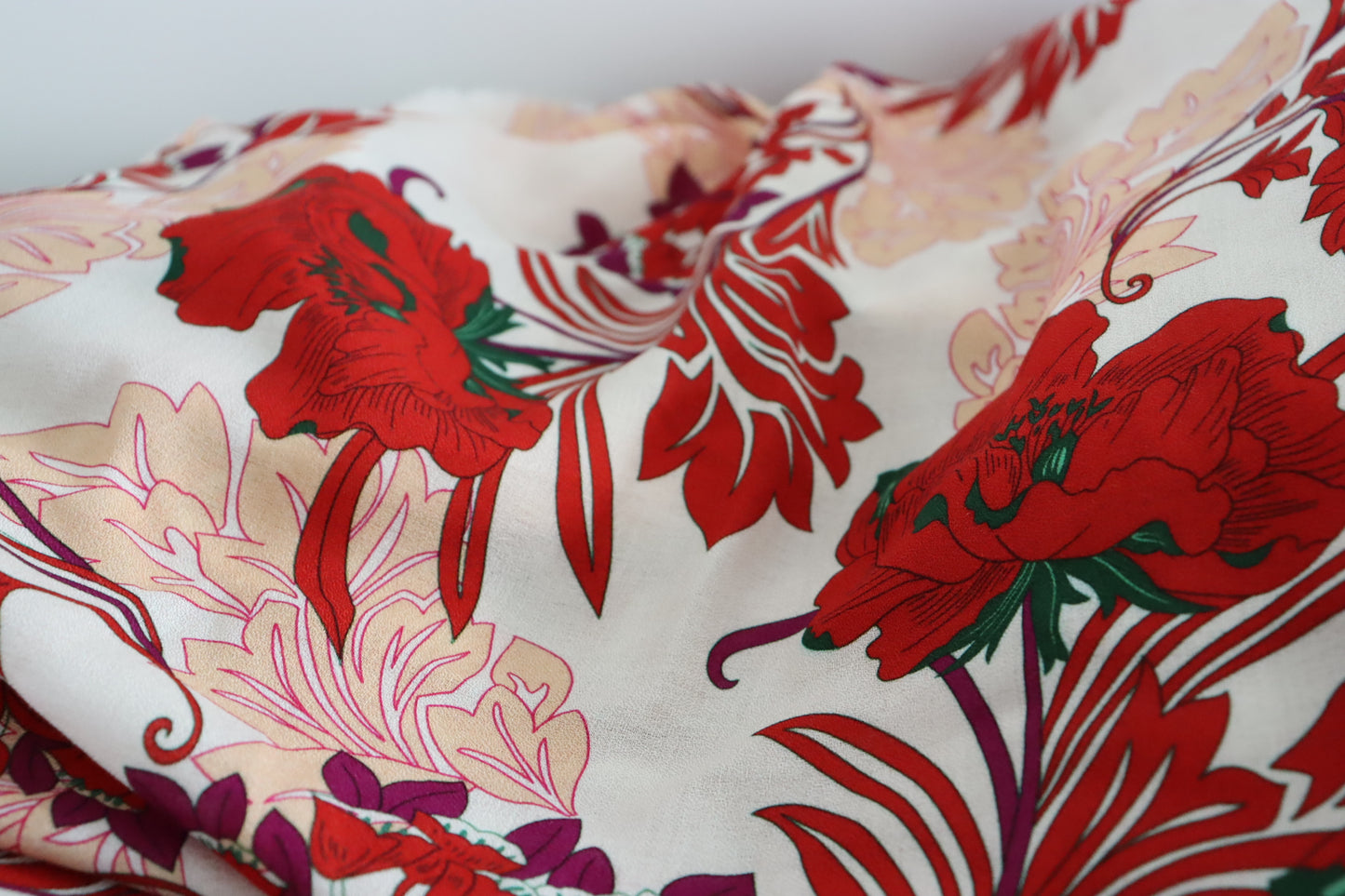 Tissu Crepe de Viscose imprimé fleurs | Valentina