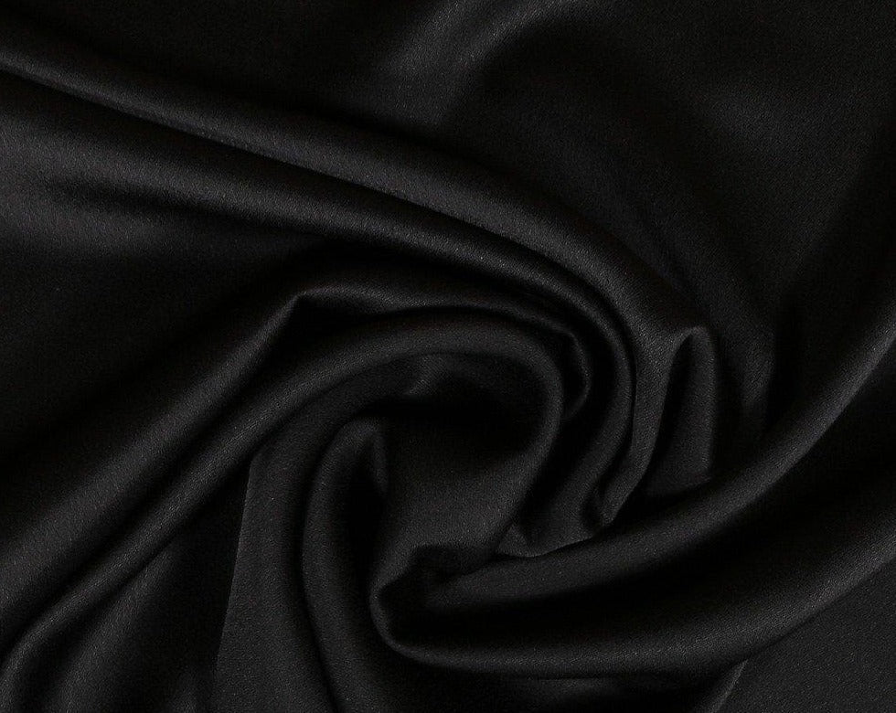 Tissu crêpe noir